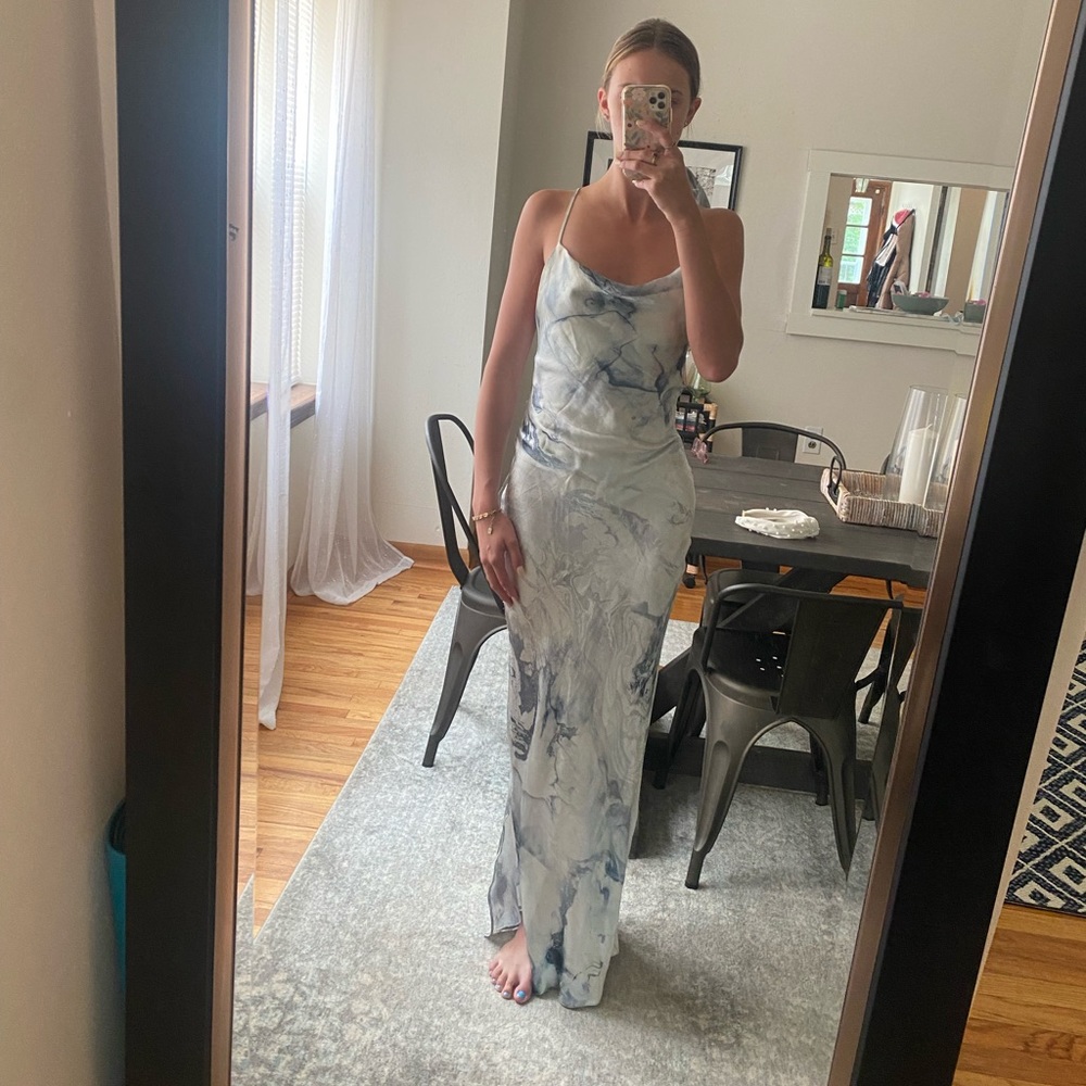 Formal silk dress